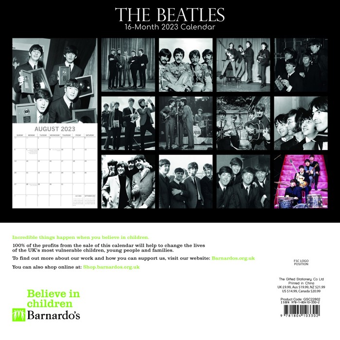 The Beatles 2023 Calendar Barnardo s Online Charity Shop The Beatles 2023 Calendar Barnardo s Online Charity Shop